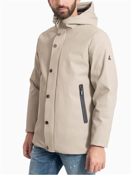 Heskimo long parka rubber touch imbottito HESKIMO | HE9440016/BEIGE